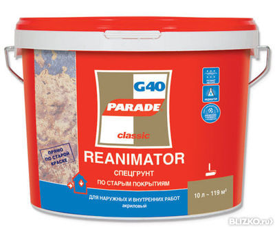 Грунт PARADE G40 Reanimator по старым покрытиям, 2,5 л