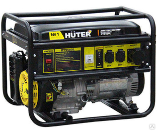 Генератор бензиновый DY9500LX Huter 7,5 кВт с электростартером 230 В 