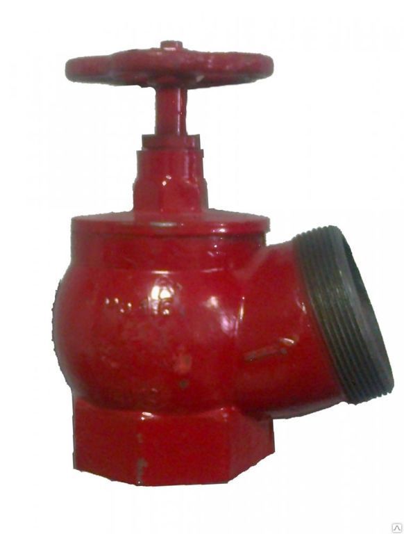 Клапан пожарный угловой Ду-65 чугунный (м-ц) (1,6 МПа)