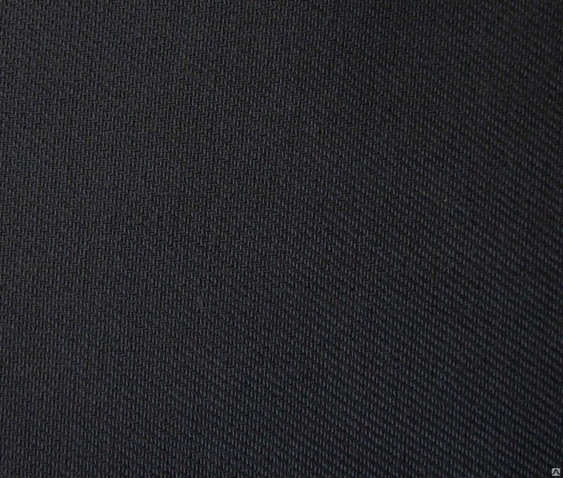 Диагональ гладкокрашеная чёрная, синяя (пл.205 г/кв.м), ширина 85 см
