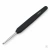 Алюминиевый крючок Aluminum Silver с чёрной эргономической ручкой KnitPro (4,5 мм арт.30816) #1