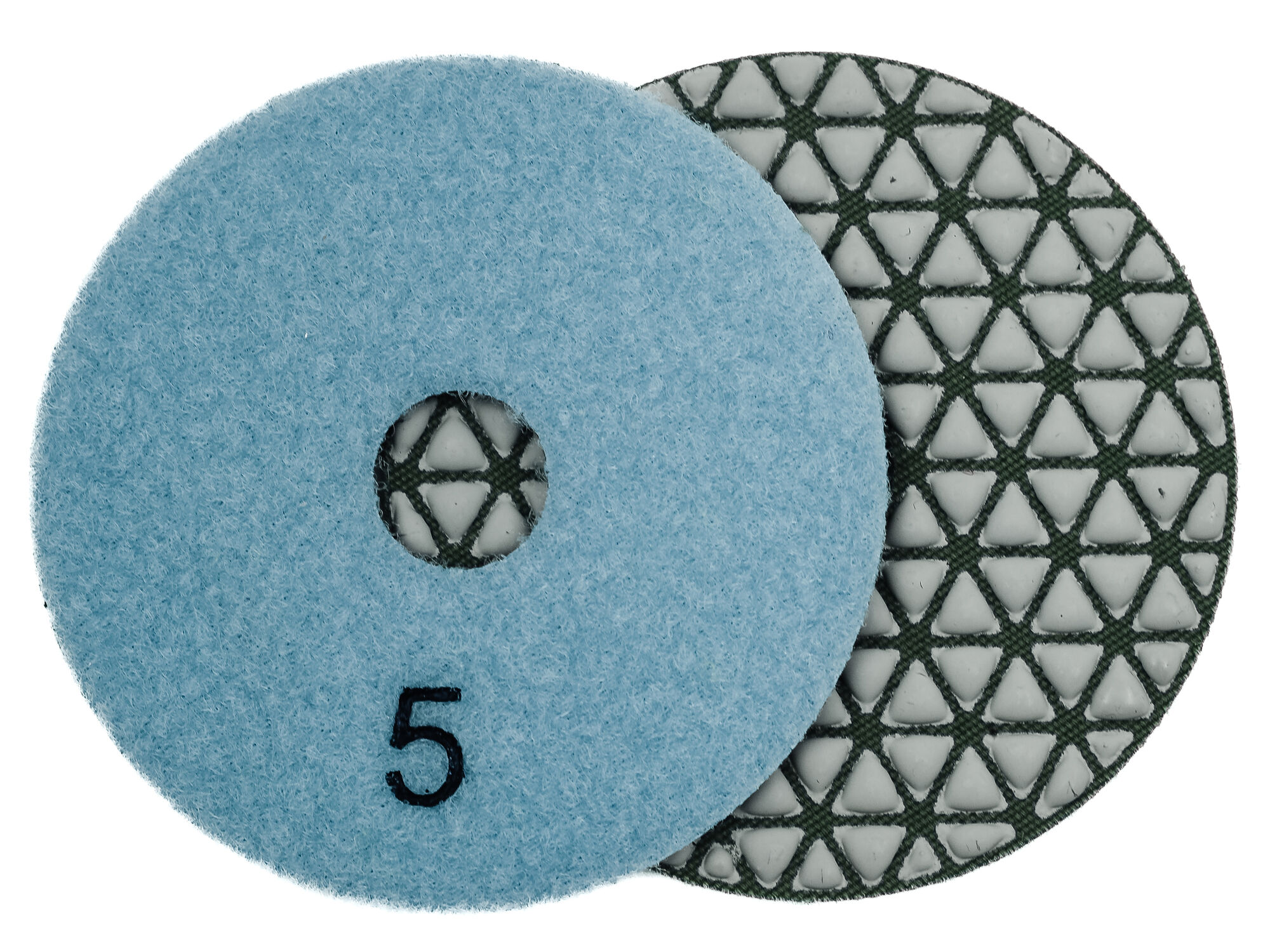 Алмазные гибкие шлифовальные диски №5 Ø 100 сухие "треугольники" JANE 5 номеров 1 шт