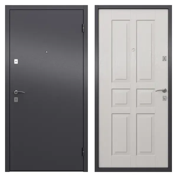 Дверь входная металлическая Альта Фина 860 см правая цвет белый