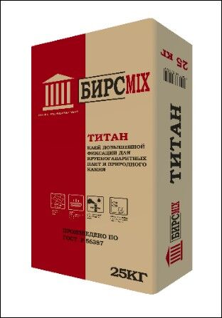 Клей плиточный ТИТАН, БИРСMIX, 25 кг