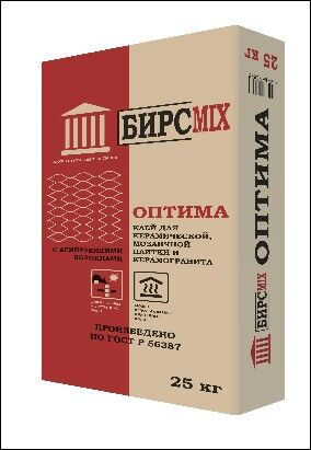 Клей плиточный ОПТИМА, БИРСMIX, 25 кг