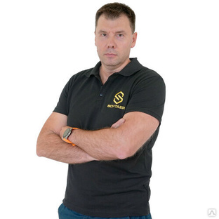 Рубашка поло, мужская черная L, с нанесением фирменного логотипа SCHTAER SCH-P-015L 