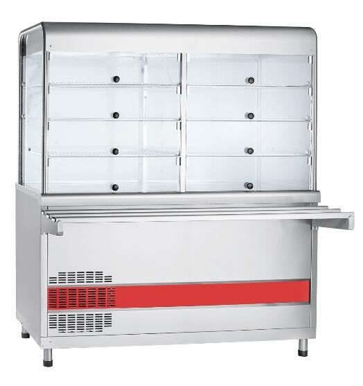 Прилавок-витрина холодильный Abat ПВВ(Н)-70КМ-С-01-ОК кашир.
