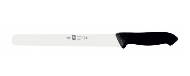 Нож для нарезки 25см с волнистой кромкой, черный HORECA PRIME 28100.HR12000.250