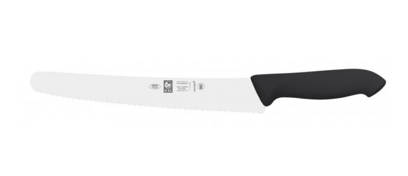Нож кондитерский 25см с волнистой кромкой, черный HORECA PRIME 28100.HR66000.250
