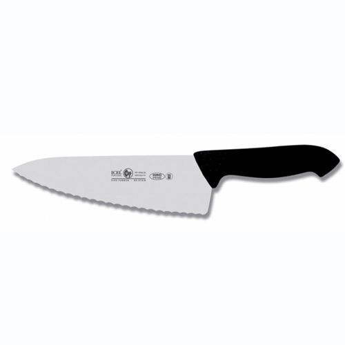 Нож поварской "Шеф" 25см с волнистой кромкой, черный HORECA PRIME 28100.HR60000.250