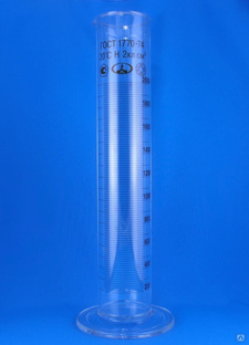 Мерный цилиндр 2000 мл со стеклянным основанием 