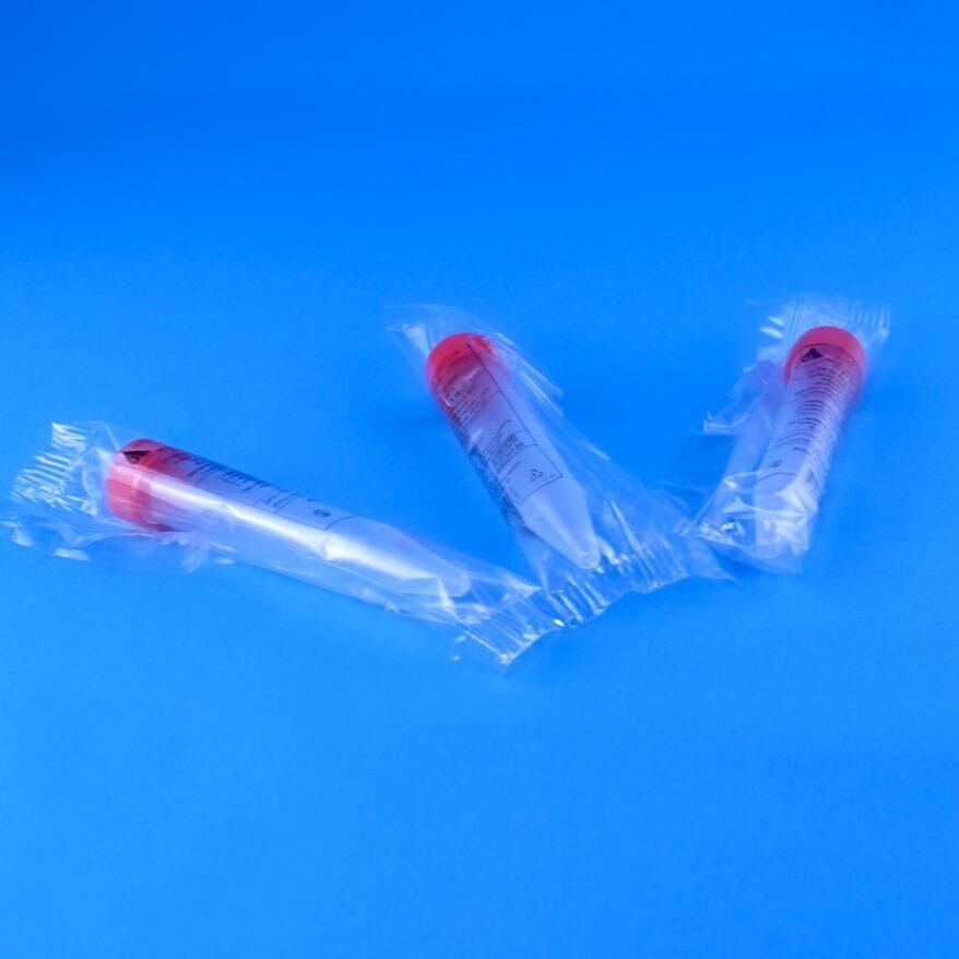 Пробирка коническая стерильная, 10 мл, с навинчивающейся красной крышкой и с делениями, упаковка 100 шт
