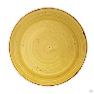 Тарелка мелкая 21,7см, без борта, StoneCast, цвет Mustard Seed Yellow SMSSEVP81 