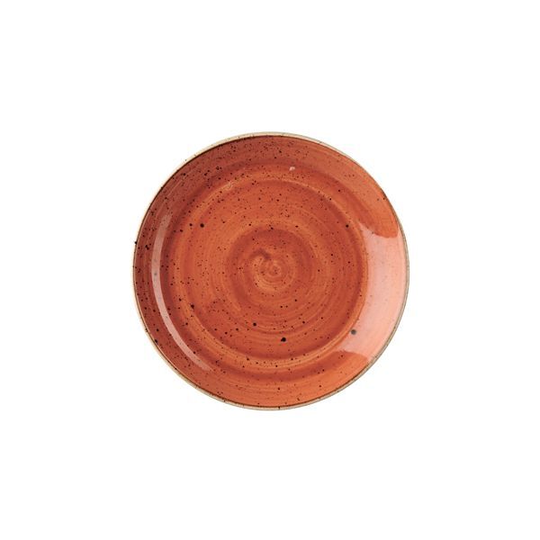 Тарелка мелкая 21,7см, без борта, StoneCast, цвет Spiced Orange SSOSEVP81