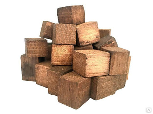 Щепа дубовая кавказская (средний обжиг) (кубическая форма) 1 кг 