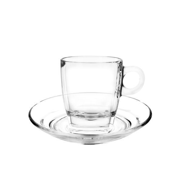 Чашка Cappuccino 195мл h81мм d76/103мм "Caffe", стекло 1P02441