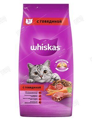 Вискас корм для кошек подушечки с паштетом Говядина 1,9кг (4) 3657