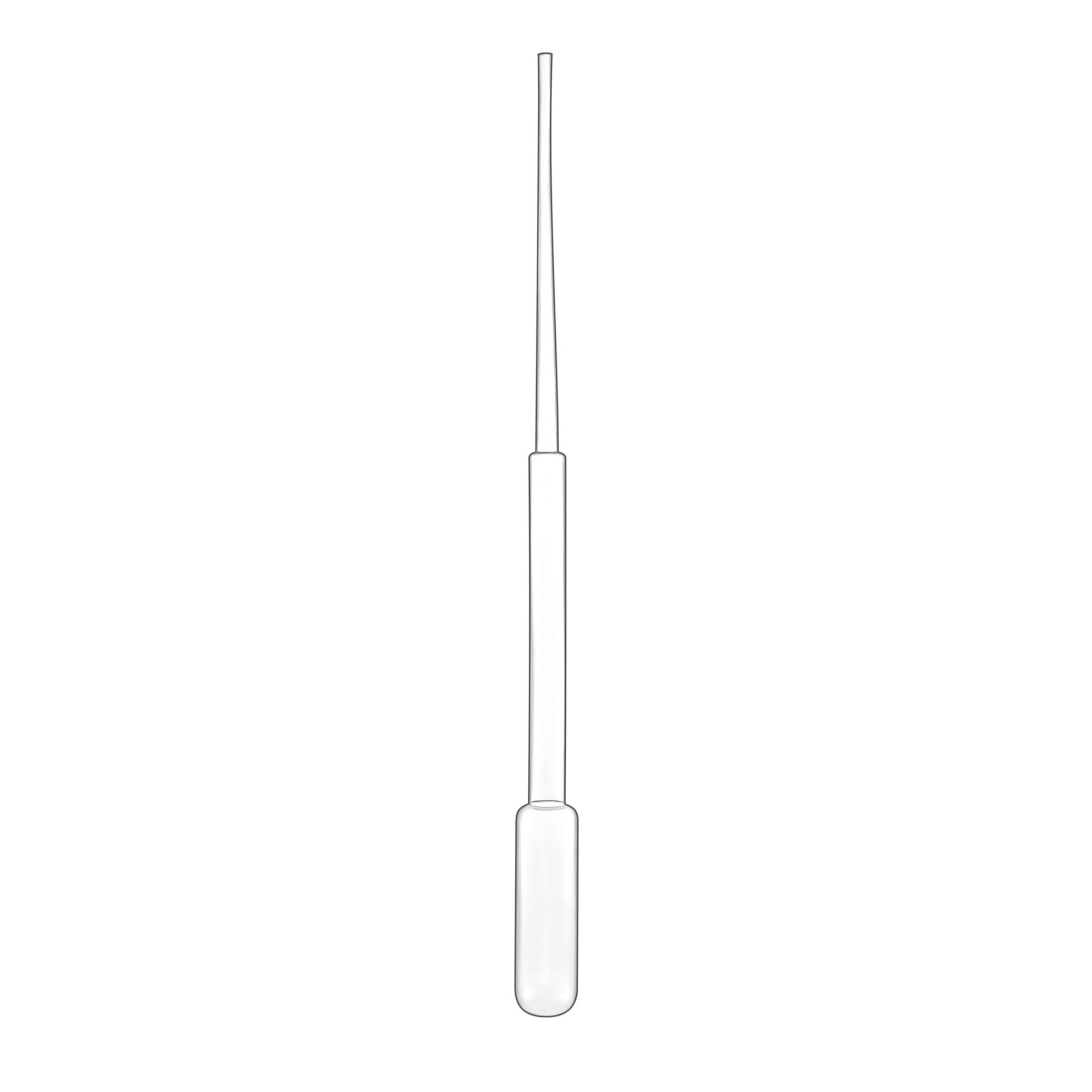 Пипетка для переноса жидкости (Пастера), 182 мм, капля 48 мкл (0,048 мл)