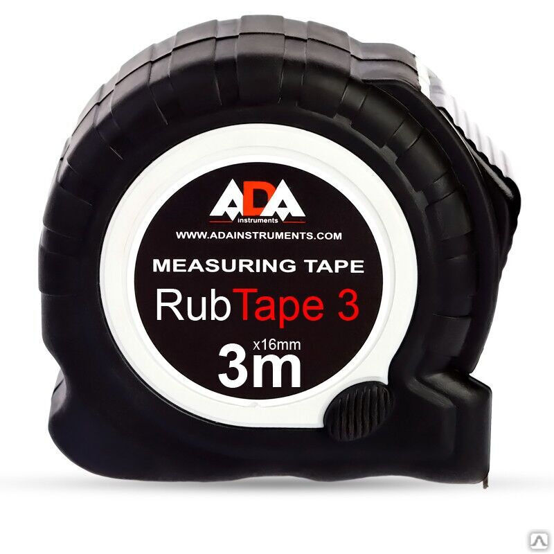 Рулетка измерительная со стальной лентой ADA RubTape 3