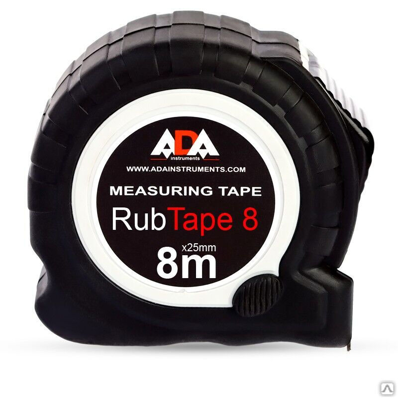 Рулетка измерительная со стальной лентой ADA RubTape 8