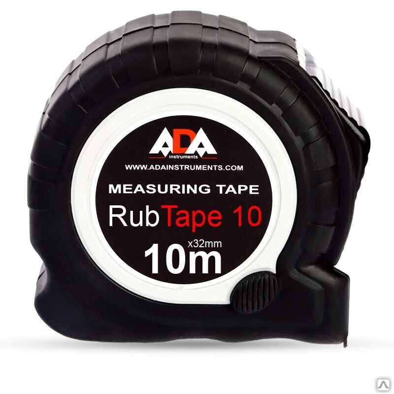 Рулетка измерительная со стальной лентой ADA RubTape 10