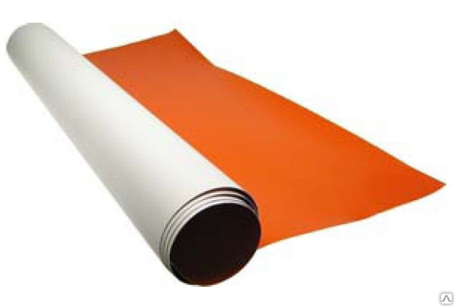 Пленка отражательная оранжевая (тонкая) 600х1200 mm, материал: алюминиевая фольга