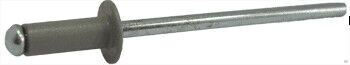 Заклепка вытяжная комбинированная алюминий/сталь окрашеная RAL 7004 серый 3,2х8 мм