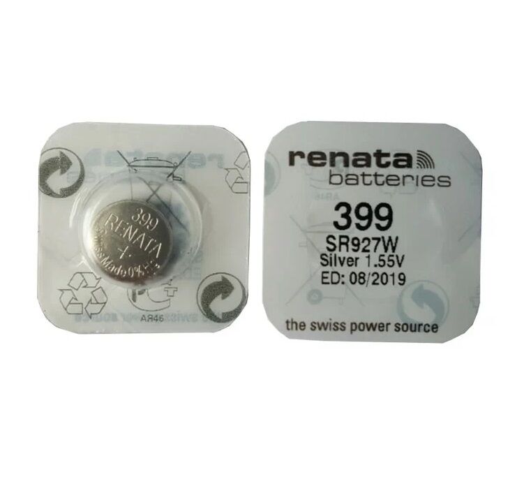 Элемент питания 399 SR927W Silver Oxide 1.55V "Renata" BL-1