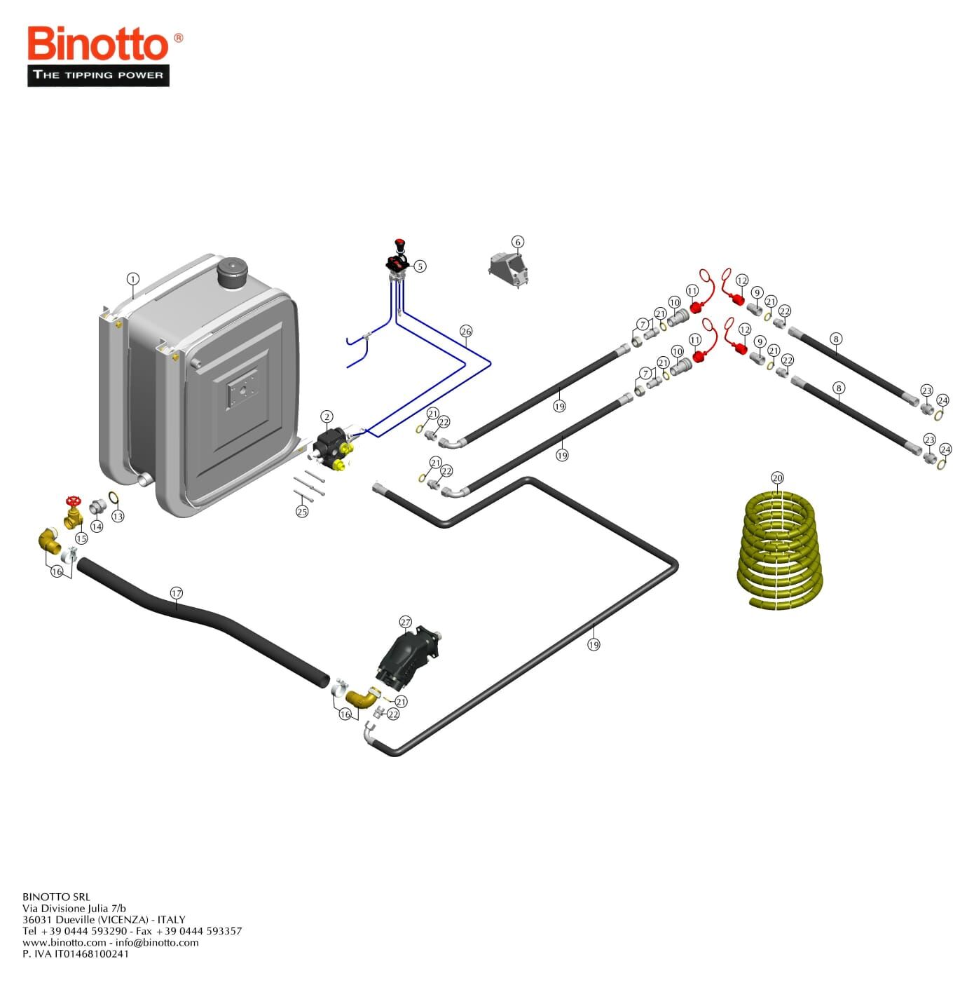 Комплект гидрофикации Binotto