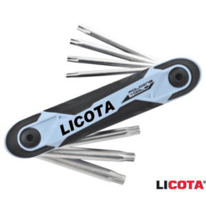 Ключ имбусовый набор 7 предметов TORX 10 - 40 складной "LICOTA"