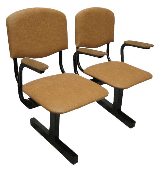 Секция стульев с подлокотниками «Мягкая №2» 2М