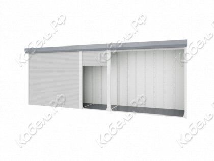Шкаф для паркинга трёхсекционный RCAB 2300х5250х600 (одна рольставня шириной 1550мм, две рольставни шириной 1850мм) Верс