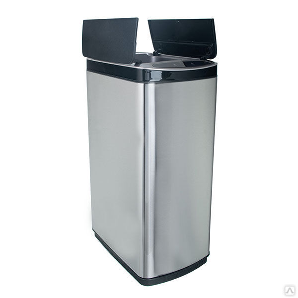 Ведро для мусора сенсорное, прямоугольное, створки, внутр ведро, Foodatlas JAH-5212, 30 л 2