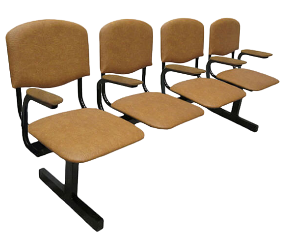 Секция стульев с подлокотниками «Мягкая №2» 4М