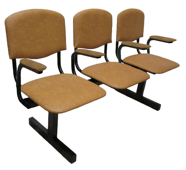 Секция стульев с подлокотниками «Мягкая №2» 3М