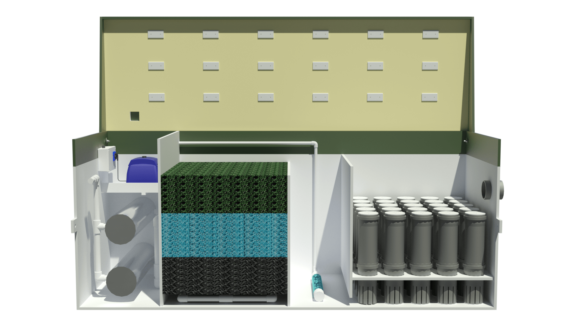 Комбинированная установка очистки воды "ТОПЛОС-АКВА" 250/125* для наземного монтажа