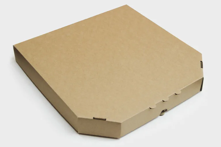 Коробка для пиццы 50х50х4,5 см бурая без печати