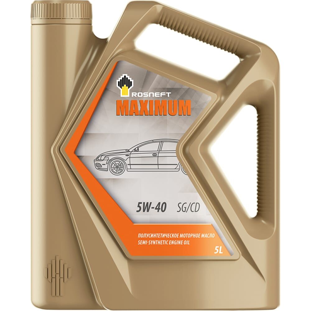 Полусинтетическое моторное масло Роснефть Maximum 5W-40 API SG/CD