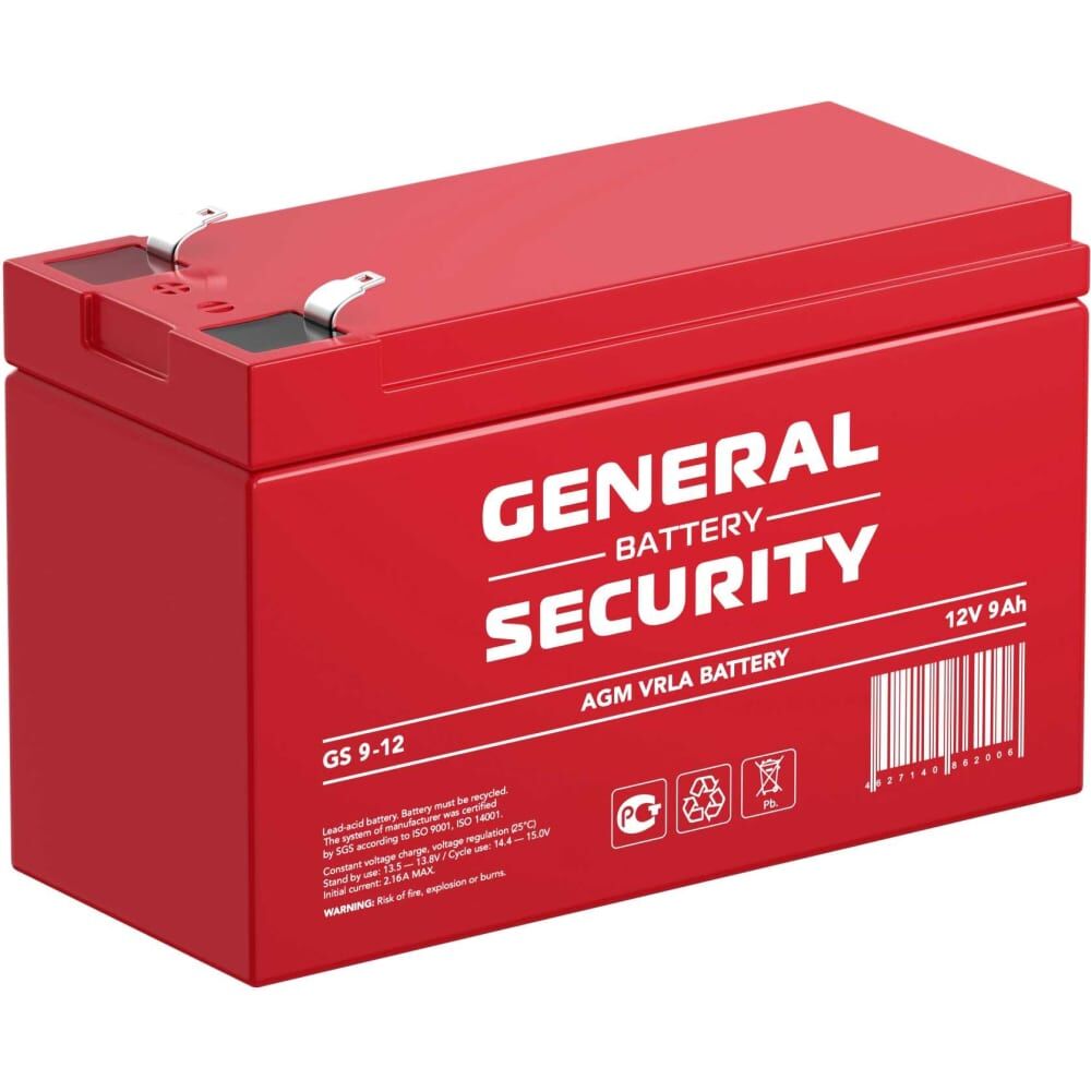 Аккумуляторная батарея General Security GS9-12 F2
