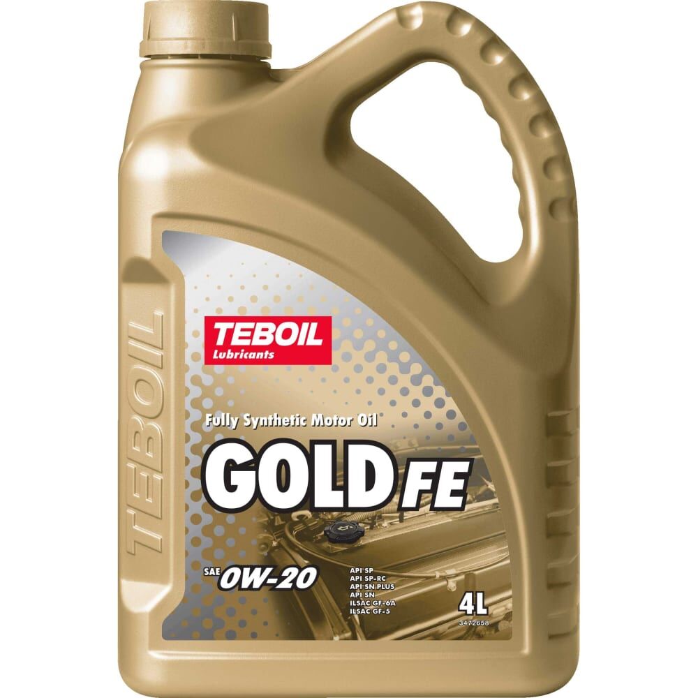 Моторное масло TEBOIL Gold FE 0w-20, 4 л