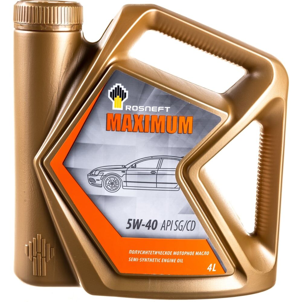 Полусинтетическое моторное масло Роснефть Maximum 5W-40 SG-CD