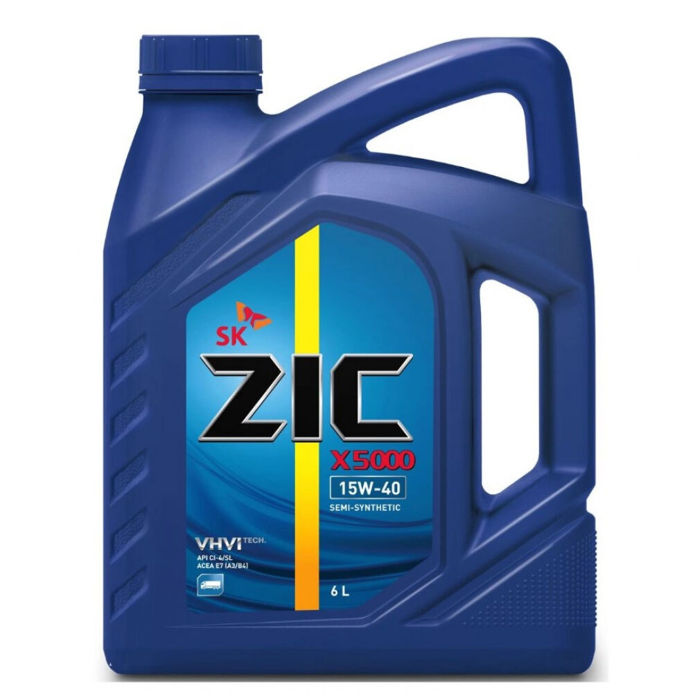 Полусинтетическое масло для грузовых автомобилей zic X5000 15w40