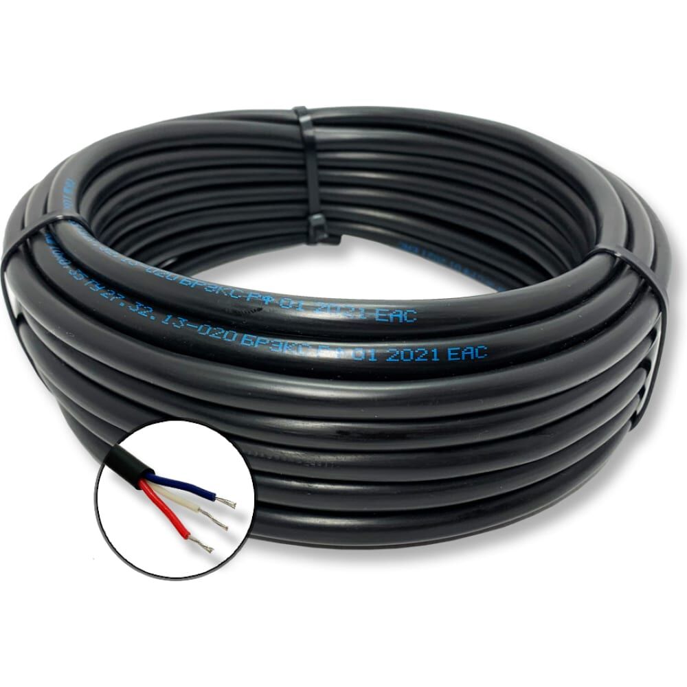 Монтажный кабель МКШ ПРОВОДНИК 3x0.5 мм2, 15м OZ219153L15