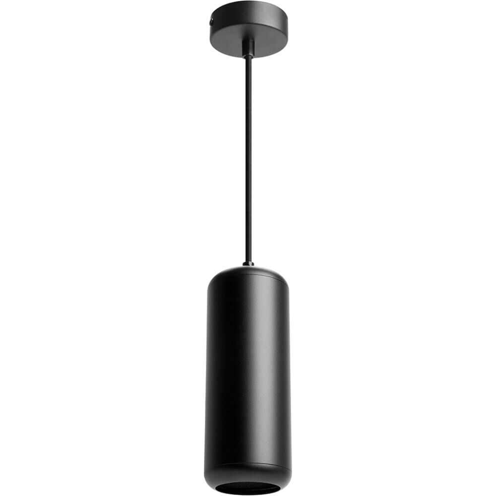 Потолочный светильник FERON hl3658 barrel echo levitation 12w, 230v, gx53, чёрный, с антибликовой сеточкой, на подвесе 1