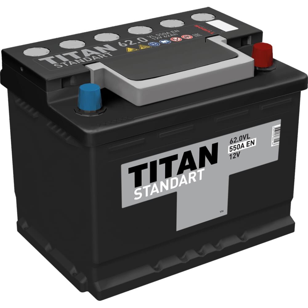 Аккумулятор TITAN STANDART 62.0 VL