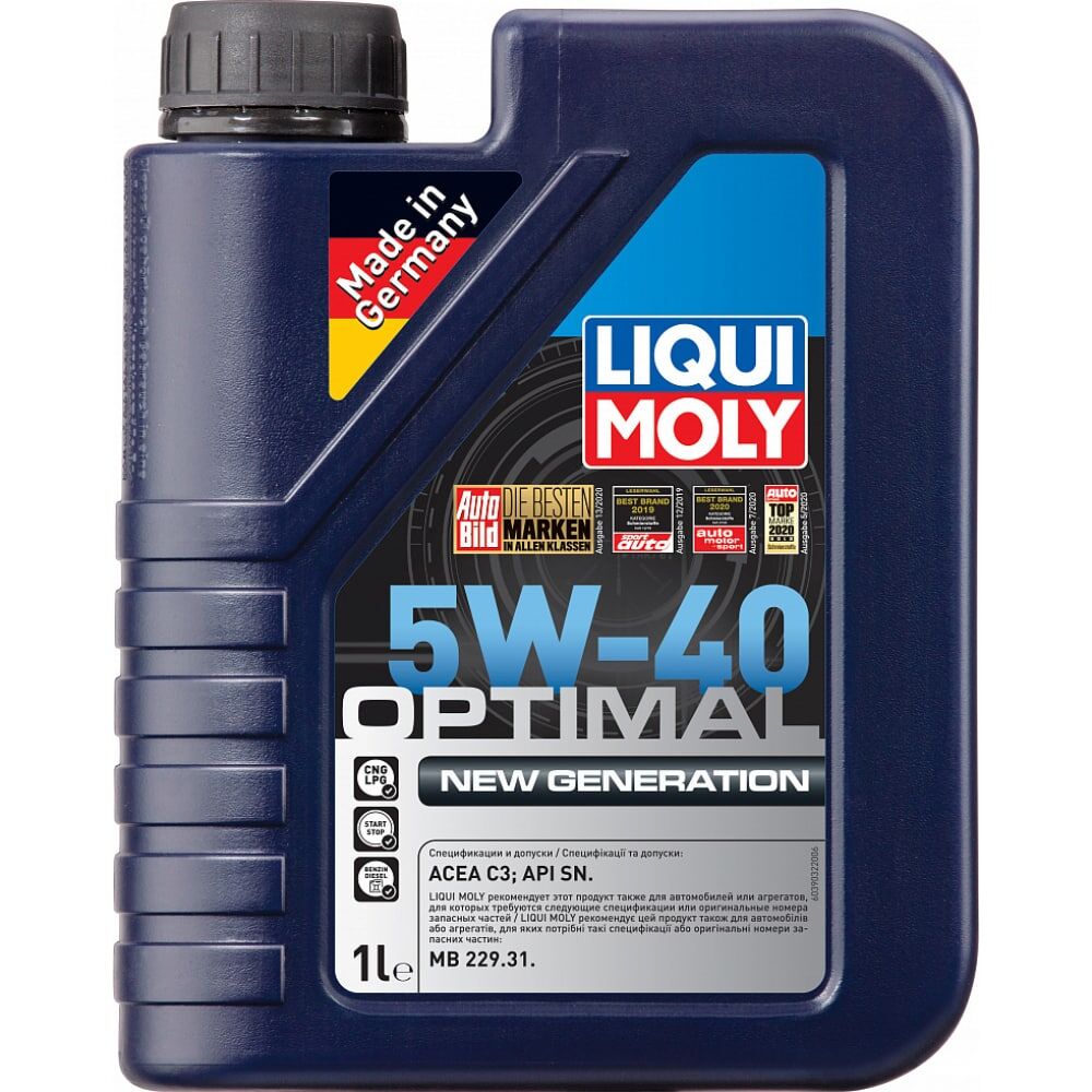 НС-синтетическое моторное масло LIQUI MOLY Optimal New Generation 5W-40