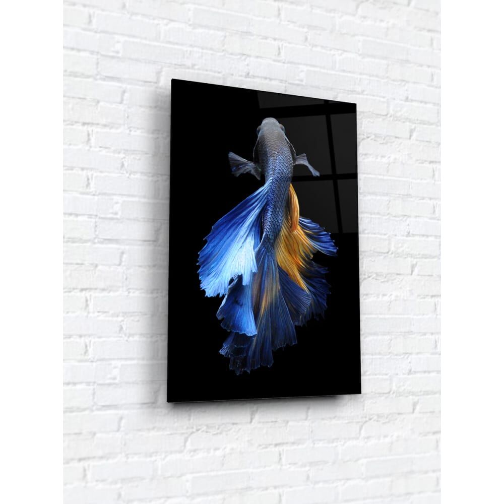 Картина на стекле ARTABOSKO бойцовая рыбка