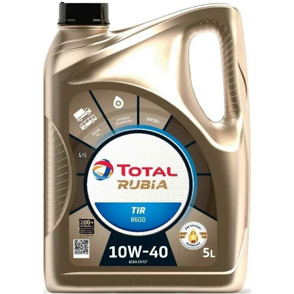 Моторное масло для дизелей TOTAL RUBIA TIR 8600 10W40
