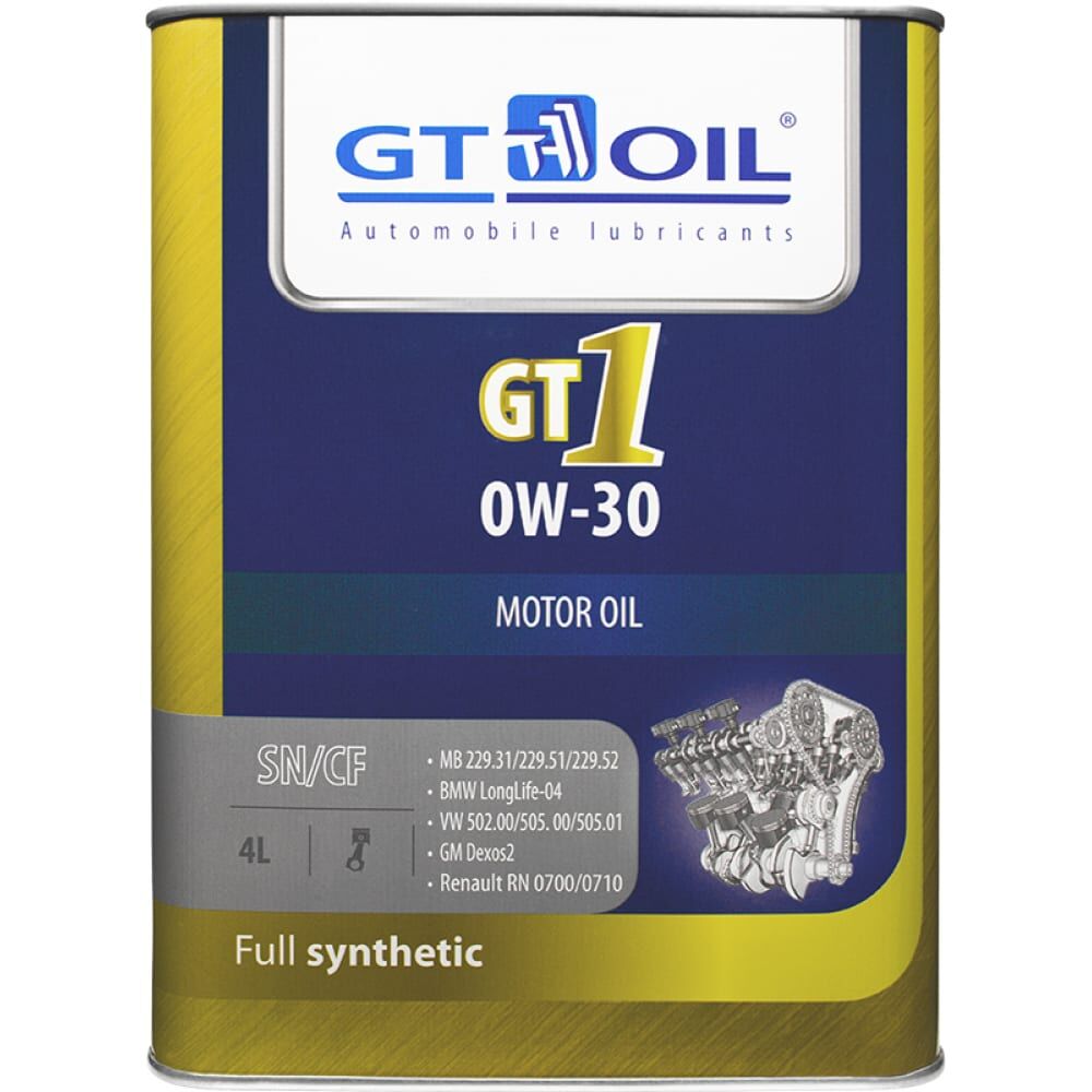 Масло GT OIL 1 SAE 0W-30 API SN/CF