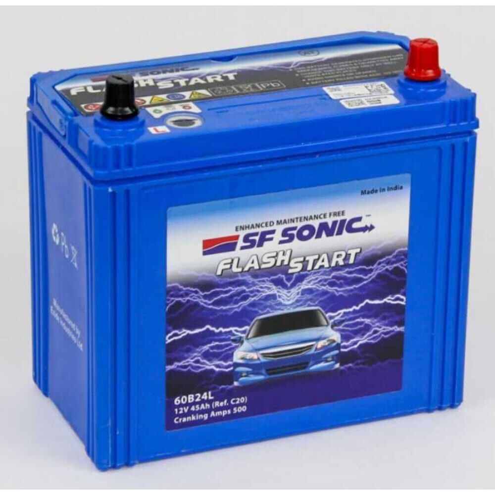 Автомобильный аккумулятор SF Sonic 6ст-45.0 (60b24l) FS-60B24L
